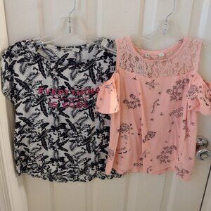 Lot of 2 girls 12 shirts - Gemo brand from france